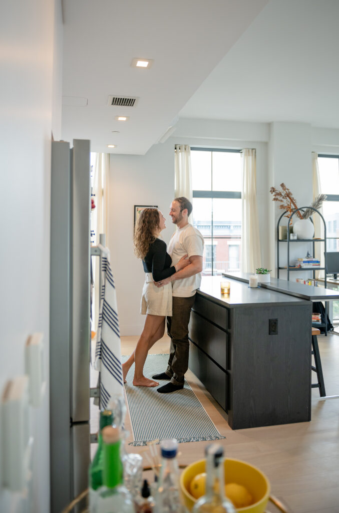 In-home Brooklyn couples session